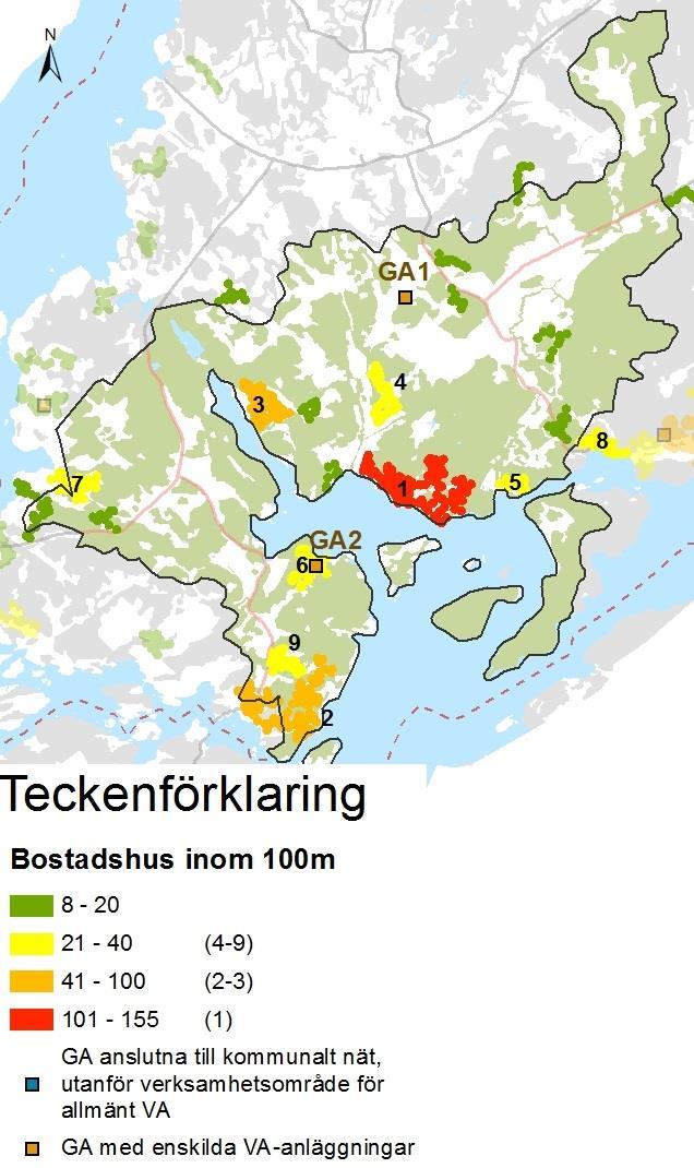 4.3 Koljö fjord Korta fakta om delområdet Antal bostadshus: 665 st Omvandlingstrend: Avloppslösning: Dricksvattenlösning: Antal områden med utpekade i Bilaga 5 Ekologisk status, ytvattenförekomst