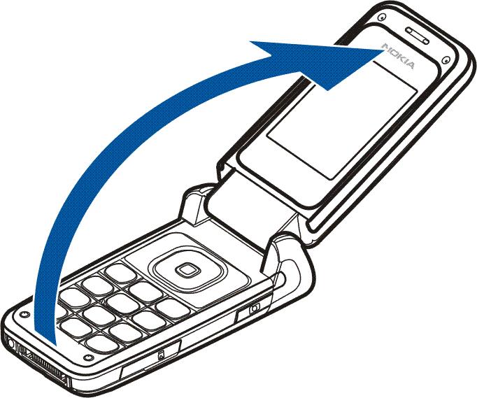 Slå på och stänga av telefonen Håll ned avslutaknappen tills telefonen sätts på eller stängs av. Om du uppmanas att använda en PIN-kod, anger du koden och väljer OK.