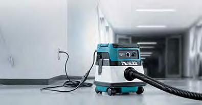 Dammhantering Makita lanserar ny hybriddammsugare Dammsugaren kan drivas på 230V eller 2x18V