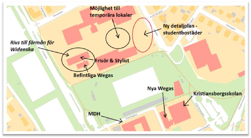 Karta över föreslagen