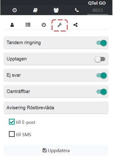 Ringinställningar 1.