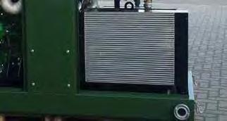 Enheten kan också utrustas med uttag/ fästen för gaffeltruck eller med ett underrede på hjul. Luftkyl Speciellt för brännbara eller temperaturkänsliga produkter utrustas installationen med luftkyl.