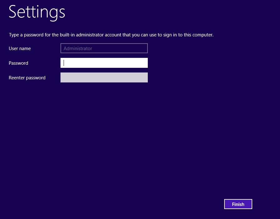 Windows server 2012 R2 GUI installation Installationen börjar och visas processen bland annat att installationsfiler