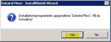 41 3. Klicka på Yes Skulle denna ruta dyka upp betyder det att licensen inte tillåter uppgradering, det