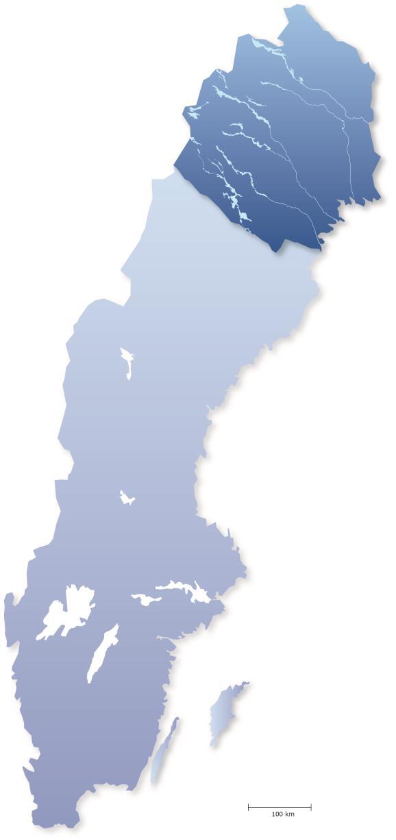 Norrbotten - Europas största glesbygdsområde ¼ del av sveriges yta 250.