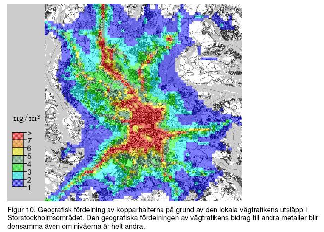 Beräkningar ger info om t ex var normerna riskerar överskridas källornas