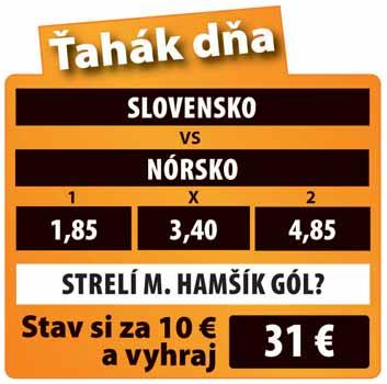 12 NIKÉ SERVIS utorok 14. 11. 2017 UTOROK 14. 11. 2017 Hokej NHL 1 X 2 1X X2 11110 Pittsburgh - Buffalo 1.75 4.00 3.95 1.23 2.00 *1:00 Vzáj. záp.: 2016/17: 4:3 (d), 1:2P, 3:1 (v). 2017/18: -.