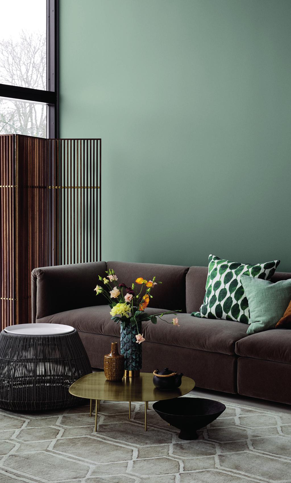 inspiration Vägg: LADY Pure Color 6352 Evening Green.