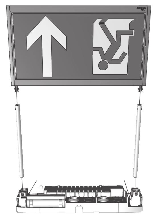 1.4 Pendelmontering 10825 / 11825 CGLine 2 3 4 5 *) Ta bort den medföljande adaptern från klämhylsorna (7).