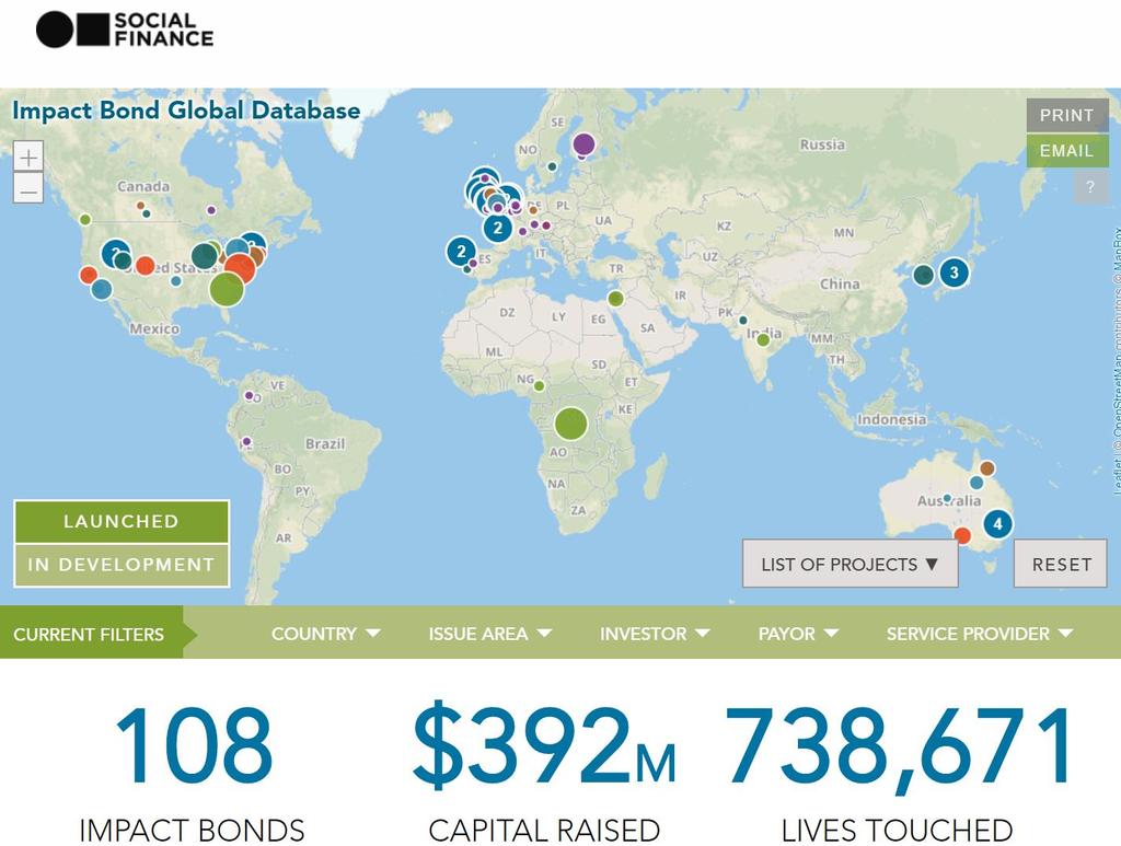 Social Impact Bonds i världen