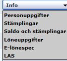 Personalgruppen Här ser du all din personal som du är behörig till. Klickar man på namnet kommer man in i personakten. Under INFO och REGISTRERA finns fler val.