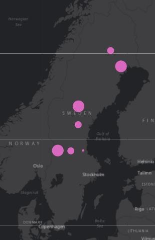 Investeringar i elnät för vindkraft Investerings- och finansieringsplan för åren 2018 2021 23% 5% 11% 9% Investeringar kopplat till vindkraft 9% 34% 8% 1% Anslutning av ny elproduktion och nät