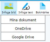 Klicka på Öppna för att öppna en pdf-fil från Mina dokument, OneDrive eller Google Drive 6.