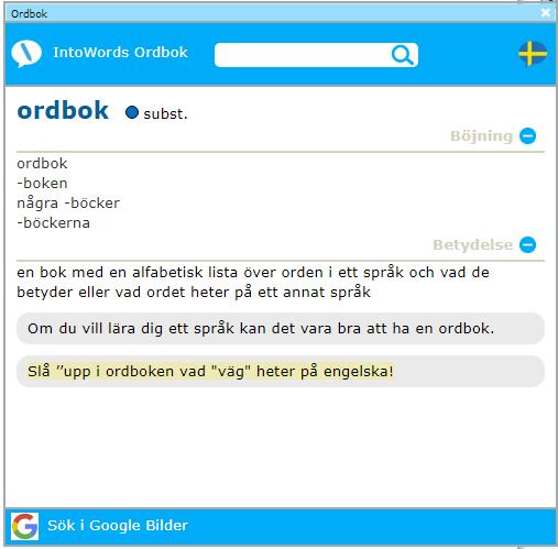 11. För att snabbare slå upp ord, så kan du använda genvägen till Ordboken. 12.