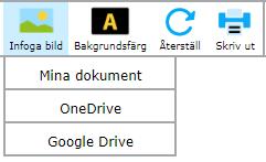 7. Använd Infoga bild för att använda en bild ifrån datorn, OneDrive eller