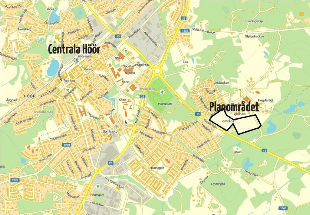 3. Områdesbeskrivning I detta kapitel presenteras en detaljerad beskrivning av planområdet med förutsättningar för exploateringsområdet och dess omgivning. 3.