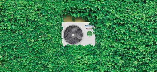 multisplitenheter. Dessutom ger Panasonics väggmonterade värmepumpar effektiv värme ner till -30 C och är samtidigt snälla mot miljön.