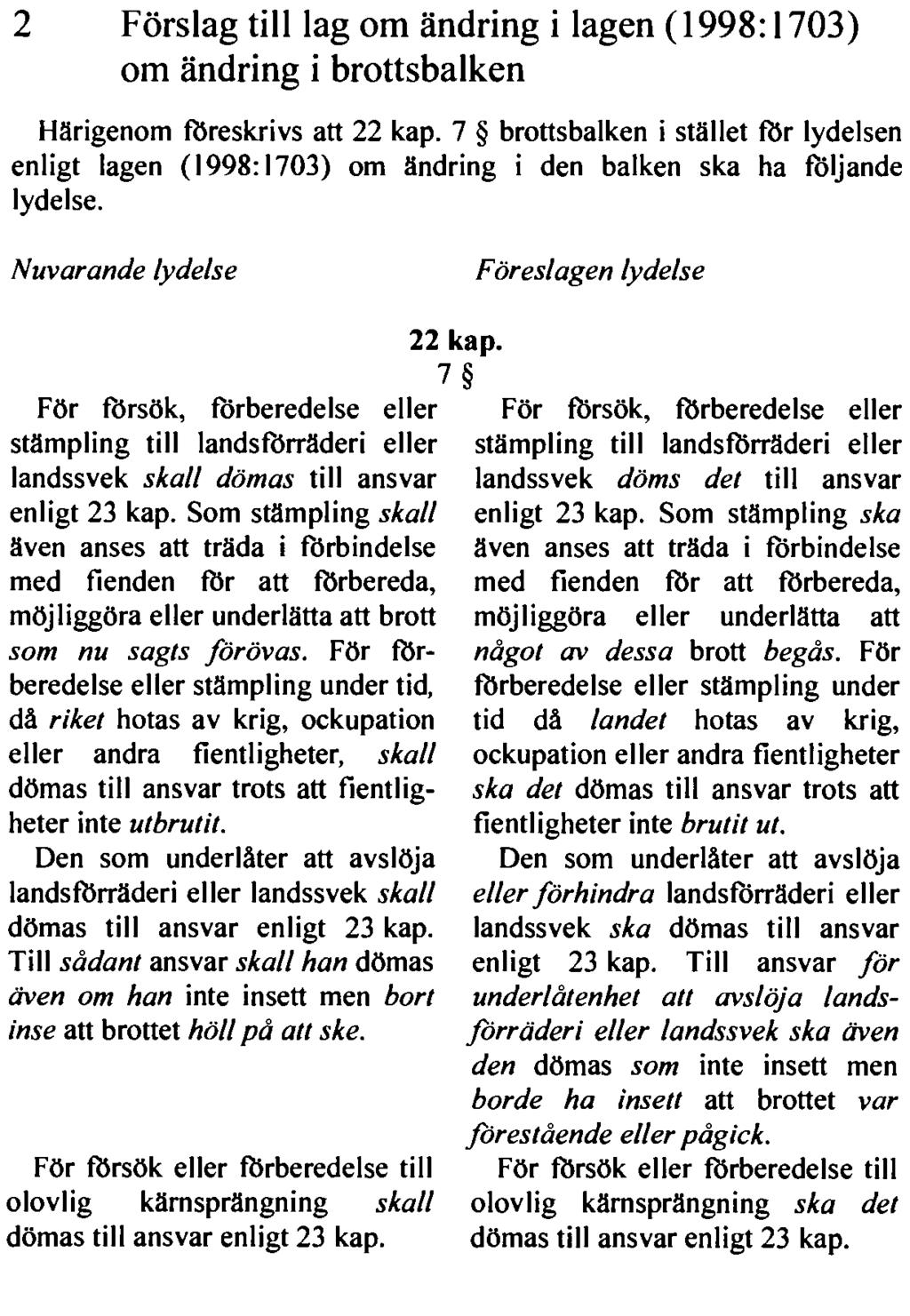 REGERINGENS LAGFÖRSLAG