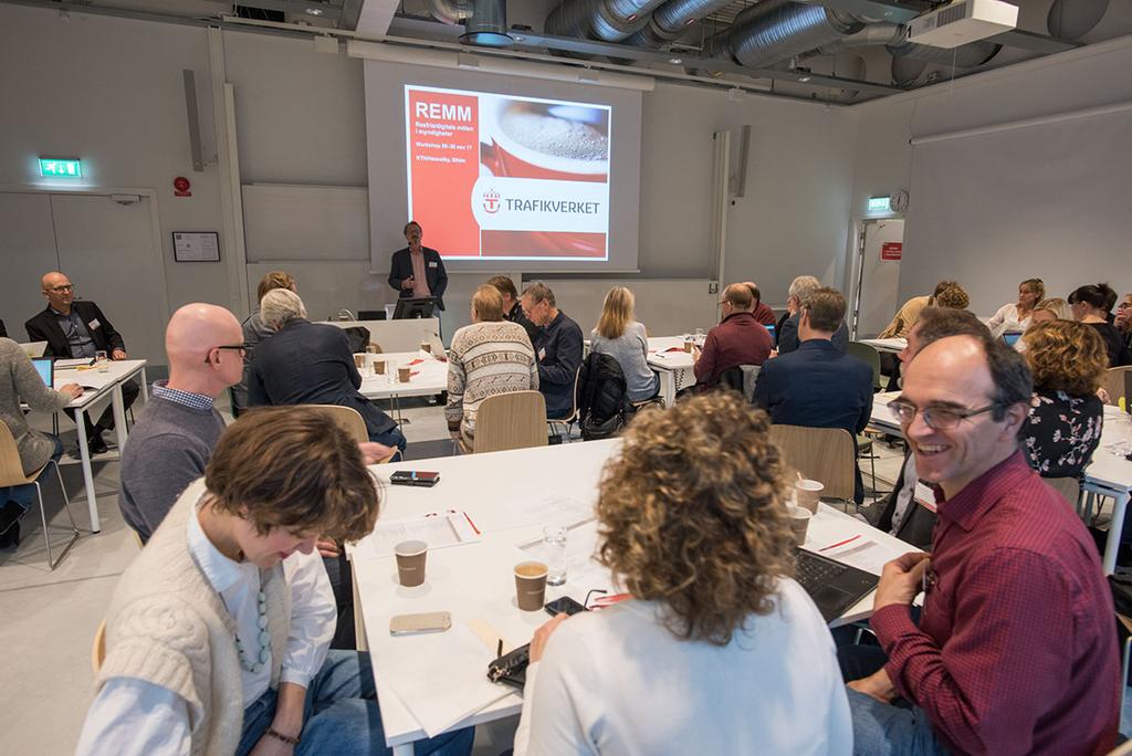 Inledning (dag 1) Ulf Pilerot, Trafikverket, projektledare REMM, hälsade alla välkomna till IRL-dagarna, som inleddes i Undervisningshuset på KTH.