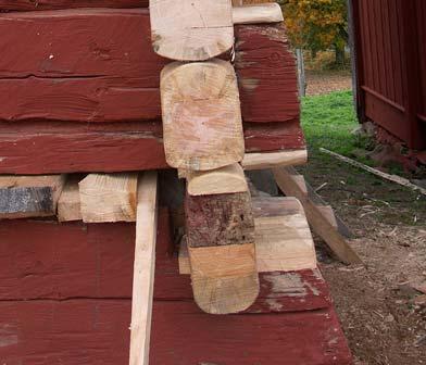 gavelns syll har halvsulats och stock 2 6 har bytts i sin