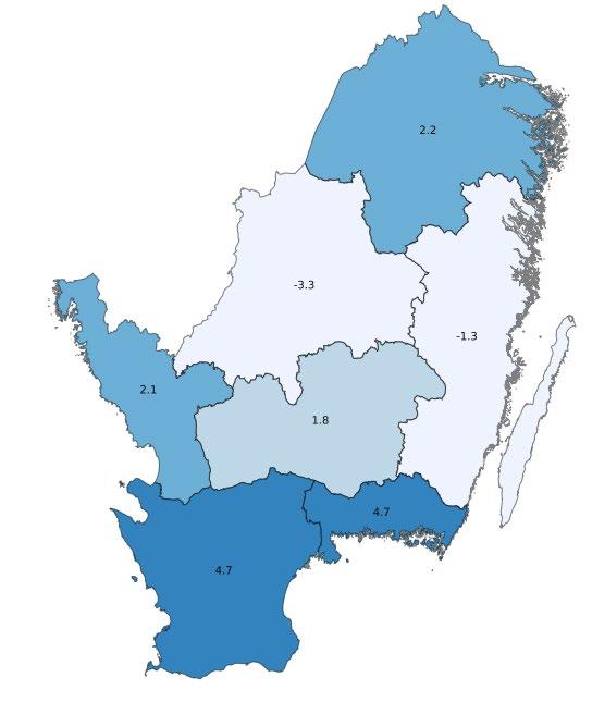 Gästnätter BI SYD, jan-okt 2018 Förklaring av innehållet I detta hörn står vilket område och vilken period bilden gäller samt totalsiffror för perioden.