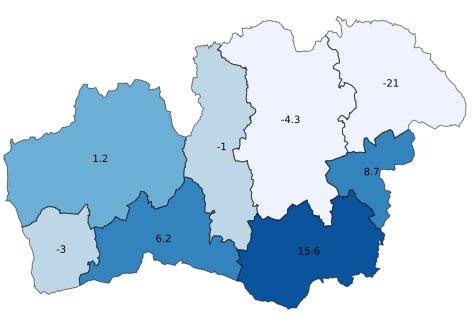 Gästnätter i Kronobergs län, jan-okt 2018 913 387 gästnätter (+1,8 %, +15 942 st)