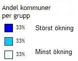 Värmland Störst ökning, mellan 8 och 19 %: Kommuner i Stockholms län