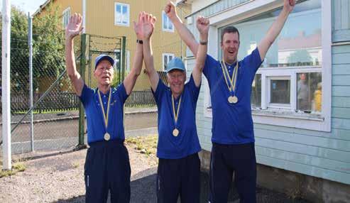 Glada medaljörer ifrån Gävleborg. och Uppsala HI i sin grupp, men trots det så var det ingen som tog ut något i förskott.