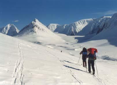 Mot Rabots glaciär,