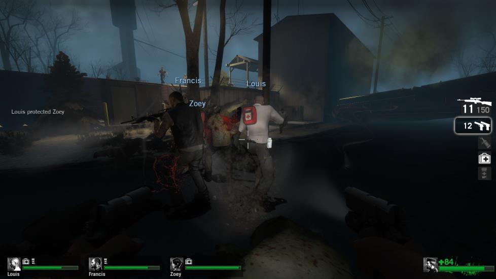 Skärmdump ifrån Half-Life 2 Skärmdump ifrån Left 4 Dead Spelartefakten satte spelarna i en position där den var tvungen att ta sig igenom en korridor samtidigt som tid tickar ner.