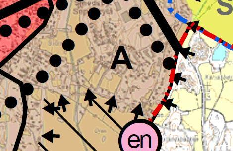 S i d a 14 Bild 11. Utdrag av strategiska generalplanen för Korsholms kommun.