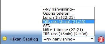 4 Hantera hänvisningar Du skall alltid hänvisa din telefon när du inte är anträffbar, och för att hänvisa din telefon går du in på sidan Hänvisa min telefon eller via snabbhänvisning. 4.