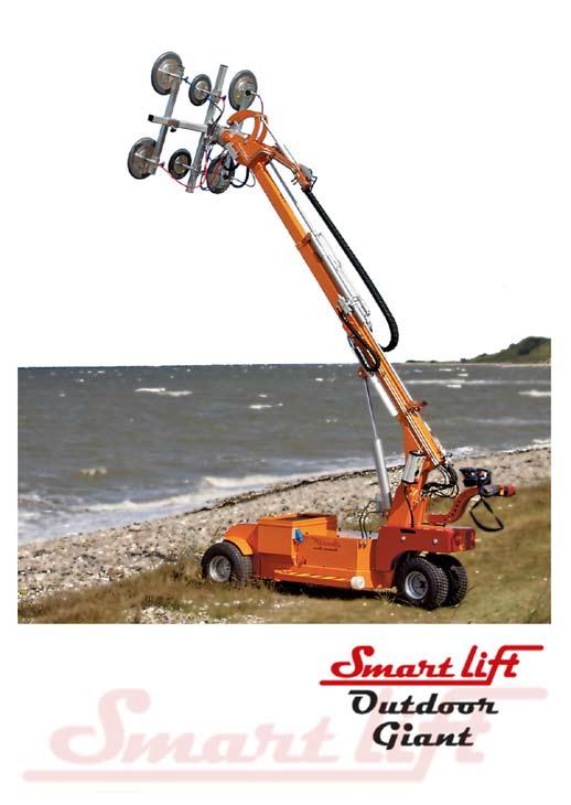 Fönsterrobot smartlift terränggående fönsterrobot för glas och väggpanel 608 Outdoor, 780 Outdoor Giant 608 780 Lyftkapacitet F1 arm in 608 kg 850 kg Lyftkapacitet F2 arm ut 280 kg 270 kg Max