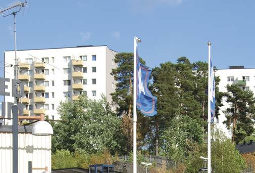 Punkthus Denna typ av kvarter har fristående byggnader, så kallade punkthus.