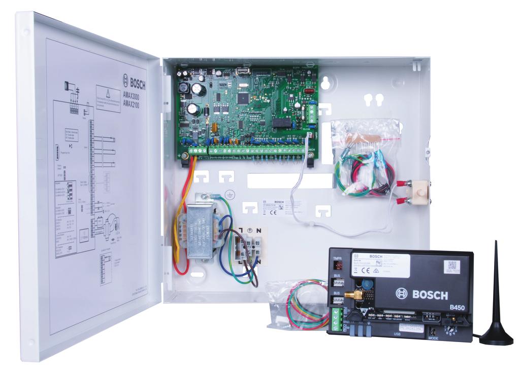 Inbrottslarmsystem AMAX3-P2ENG Intrångskit, fr/de/nl/pt, GPRS AMAX3-P2ENG Intrångskit, fr/de/nl/pt, GPRS www.boschsecrity.