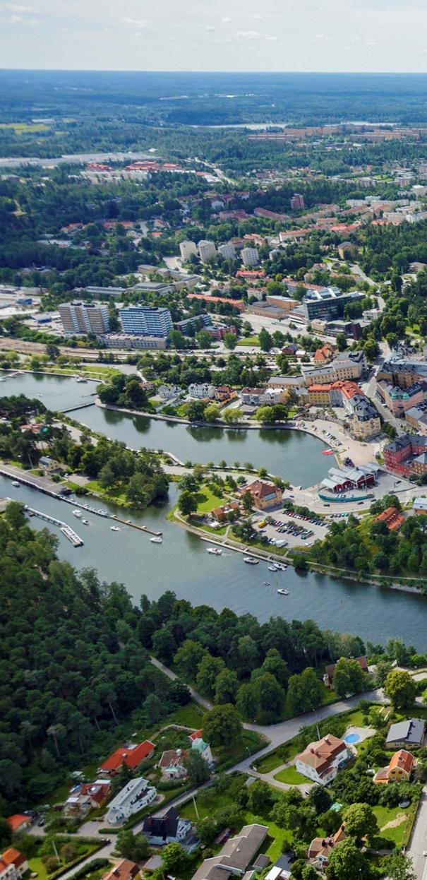 FÖRTÄTNINGSPOTENTIAL I GRUNDSCENARIO Kommunens mål är att bygga 20 000 bostäder till 2036.