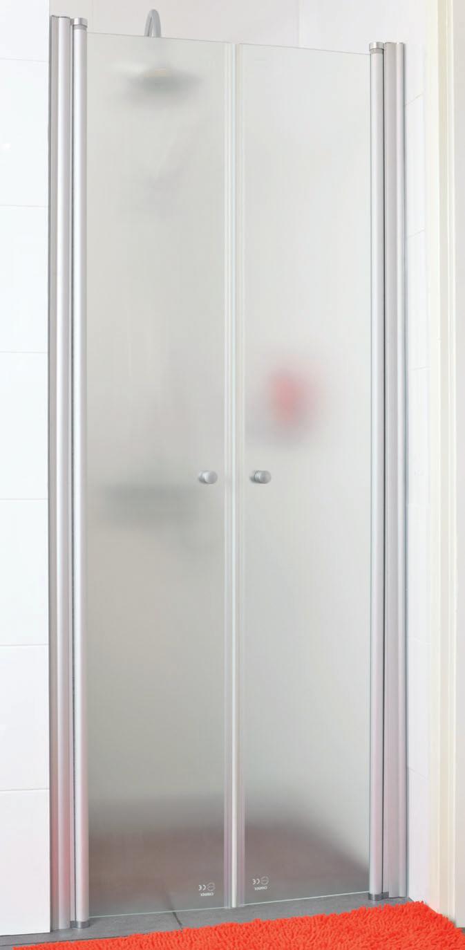 CW2 Duschväggar, steglöst från 68cm till 138cm Svängbara(in/ut) dörrar med lyftgångjärn.
