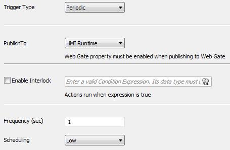 5.4.1.1 Script som ställer klocka i panelen. Action 1 Detta script körs bara till panelen har fått en egen klocka. Samma i text form.