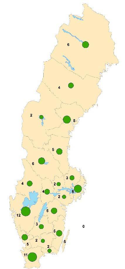 Inrikes varusändningar Varuflödesundersökningen visar att den största andelen godsmängd som transporteras inrikes har sitt ursprung i Västra Götalands län (14 %) följt av Skåne län (12 %).