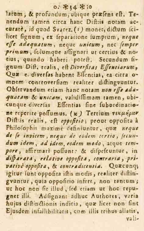 o; #54 H!o datorn, St profundumi übique pr«sens eft. Tenendum tamen circa hane Diftiis notam a-c- -eurat, id quod Svarei.