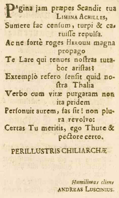 ?)^in2 jarn prajpcs 3candit tua «> LIMINA ACHILLES, 3umere fac cenlum, turpi & cas ruiite repulsa. Åcne forte roges ttll_oun magna propago Te Lare qui een_.«nofiras tuta* bor 2ri!125?