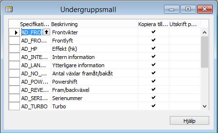 Specifikationer under Traktorer 4 WD