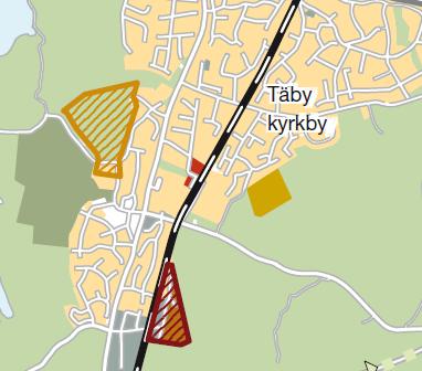 Uppföljning av effektmål görs på årlig basis med mätning av BTA som detaljplanen möjliggör (ca 100kvm BTA = 1 bostad). 1.4 Projektmål Projektmålet är att upprätta ett planprogram för Täby kyrkby centrum.