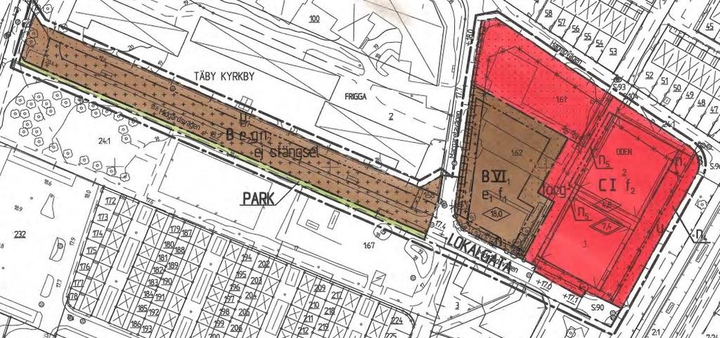 Utsnitt ur plankartan tillhörande detaljplan för Skolhagen (S113).