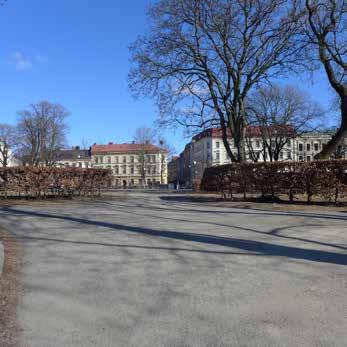 Skansberget, mot Kungsparken och Vallgraven med Kungshöjd i