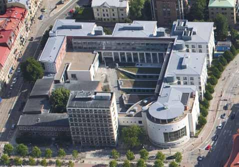 Särskilda beskrivningar: Handelshögskolan Handelshögskolan Handelshögskolan i Göteborg består av åtta olika byggnadskroppar tillkomna åren 1951, 1994 och 2009.