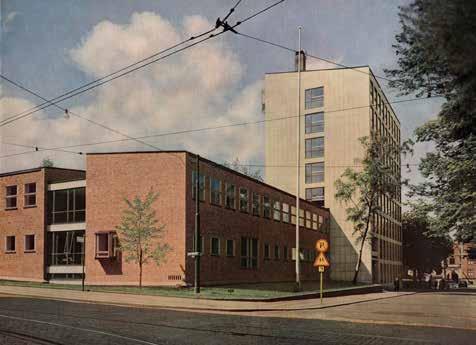 omfattande arkitekttävling. Trots senare tids om- och tillbyggnader besitter de äldre delarna ett arkitekturhistoriskt värde genom sin tidstypiska utformning.