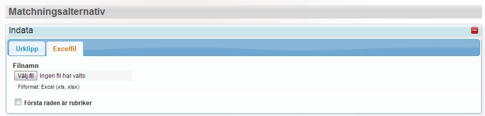 Beroende på urklippets format indikerar man vilken radavgränsare som används. Data rensas automatisk från överflödiga mellanslag vid importen, både före, efter och mellan namn.