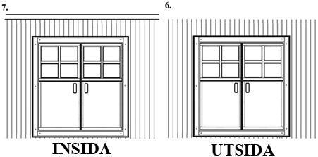 4.9. Dörr: Montera den dörr ramen av fixering den med skruvar: Skruva den stöd trims in i dörrkarmen: Sätt in