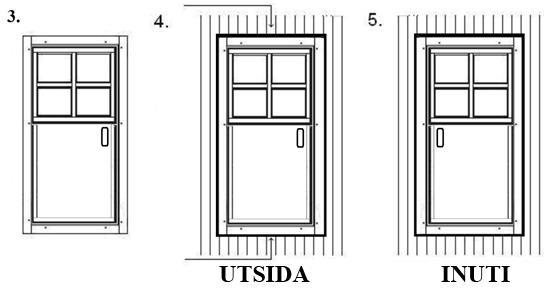 4.6. Dörr: Montera den dörr ramen av fixering den med skruvar: Sätt in dörrkarmarna i sitt